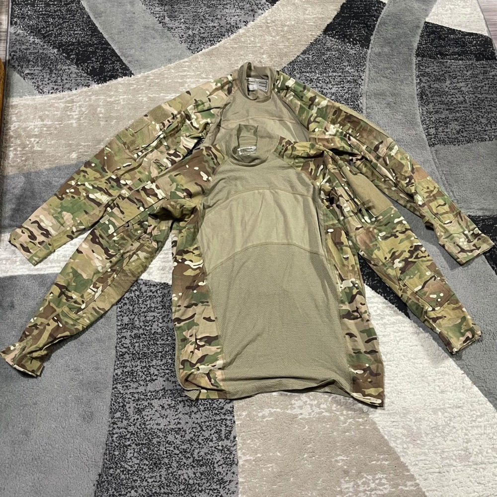 US Army Combat Shirt Men Large OCP Multicam Flame Resistant Tactical Lot 2
